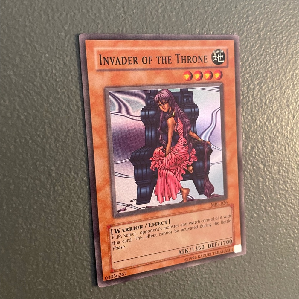 Invader of the Throne Yu-Gi-Oh Trading Card Vintage